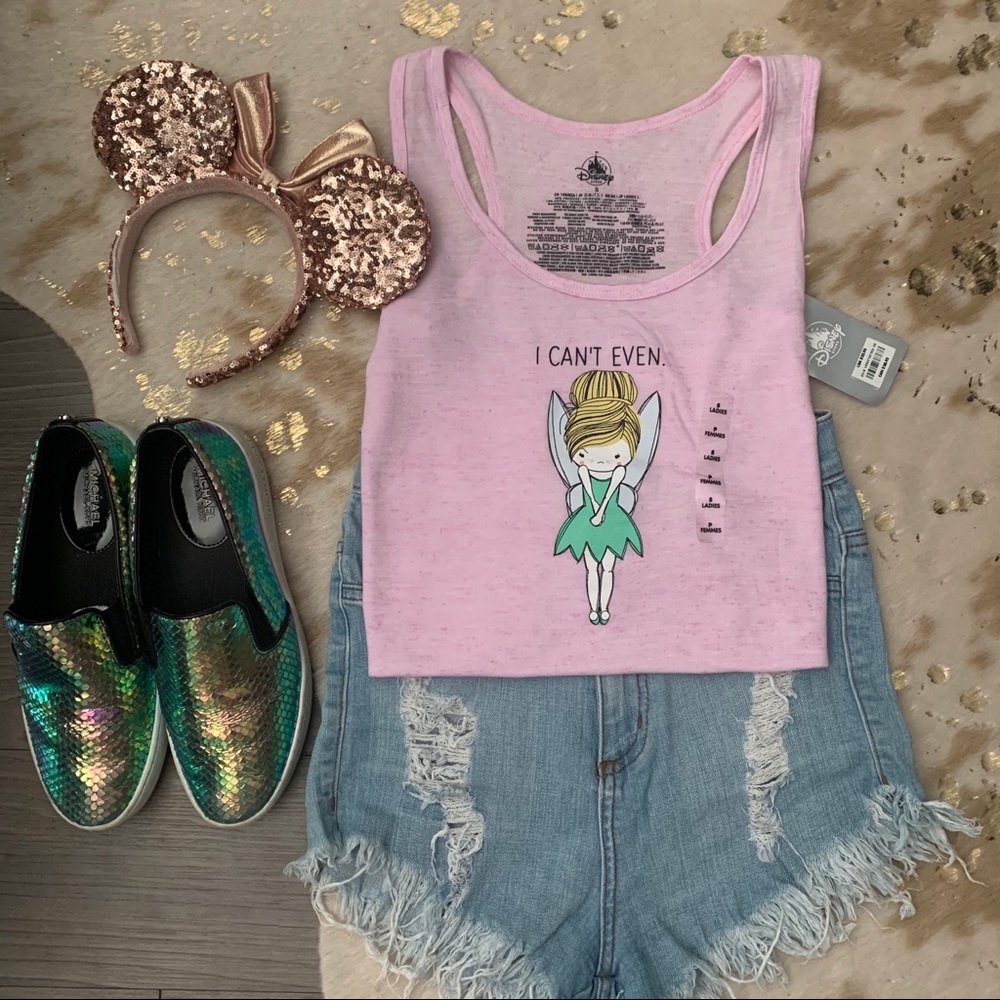 Disney Store Tinkerbell Pink Tank Top